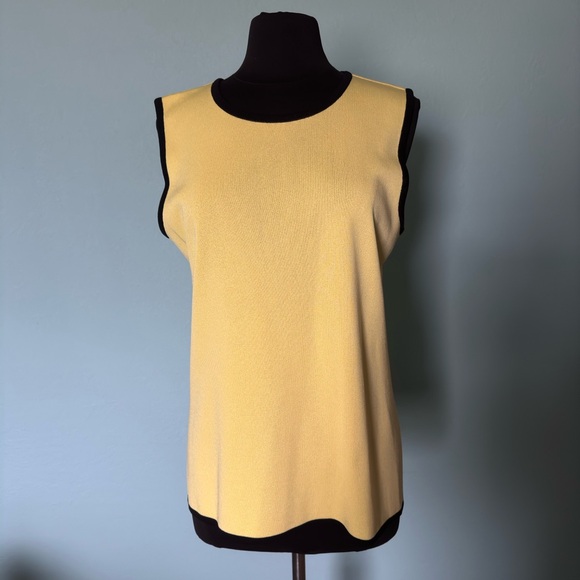 Misook Tops - Misook yellow tank top.